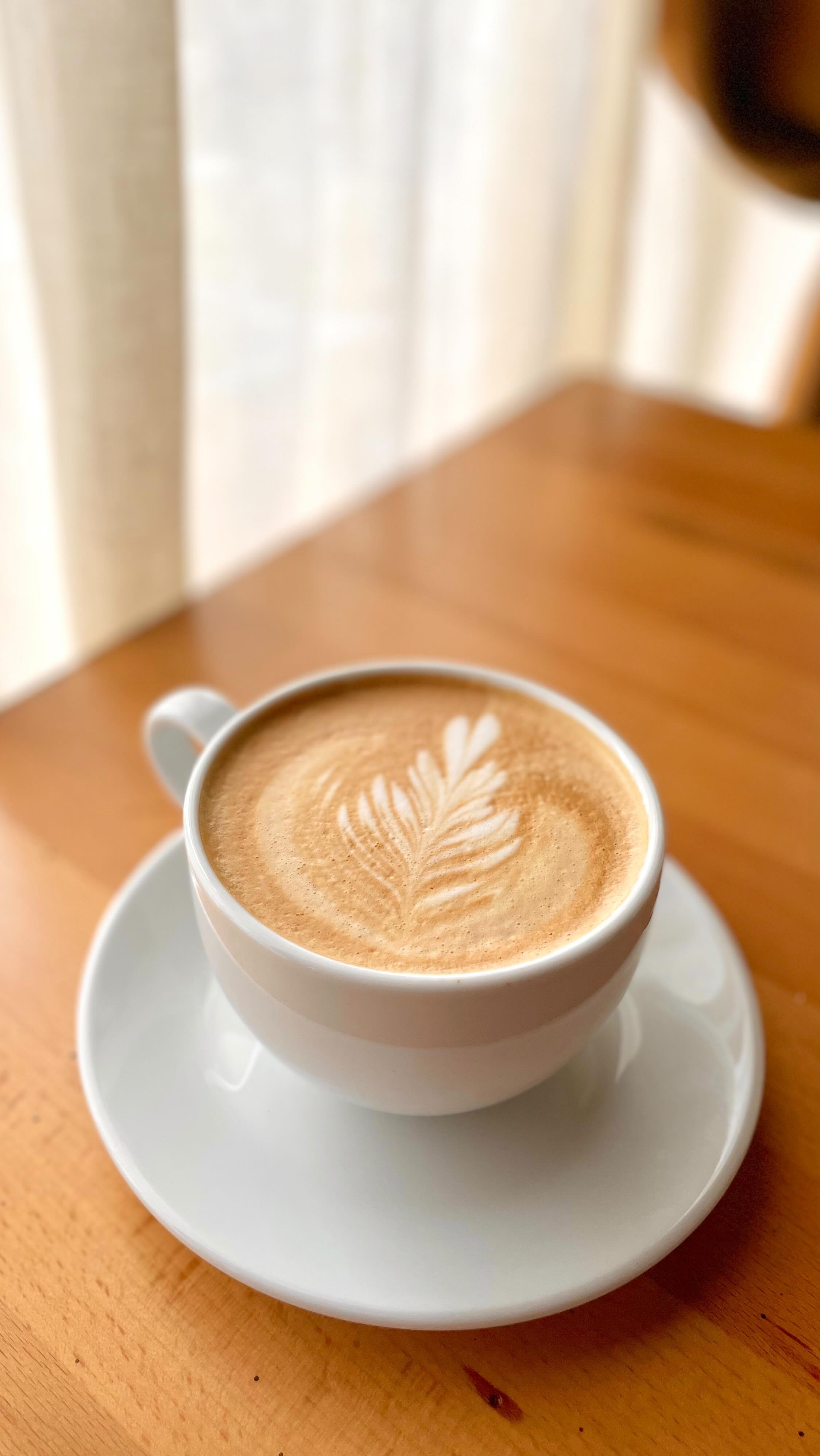 What we look forward to every morning! ☕️ 

Start your mornings off with a fresh hot latte- 
We’re also now serving decaf espresso!