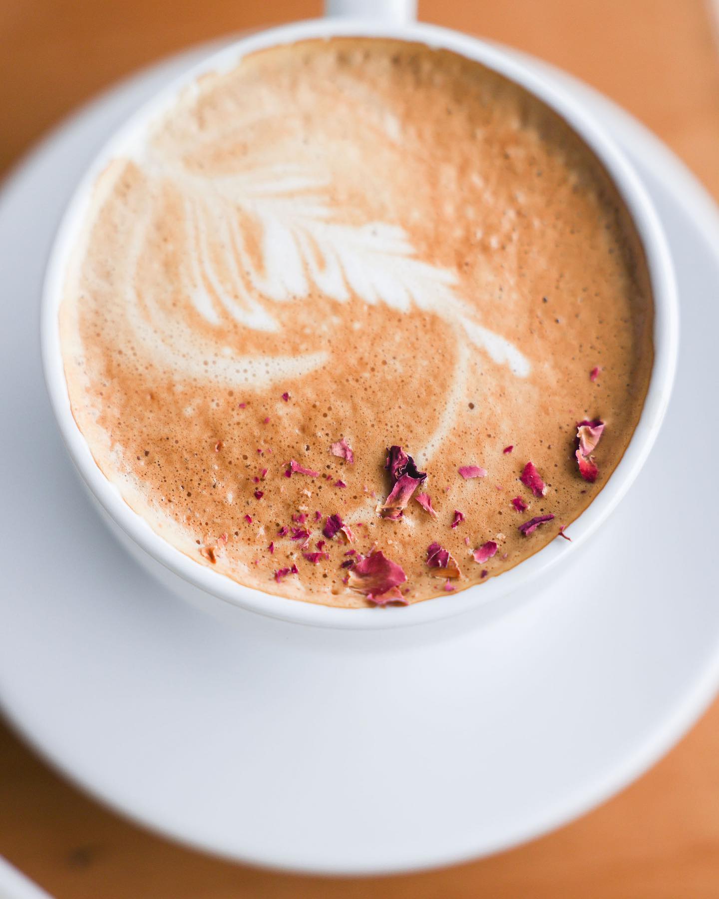Cardamom Rose Latte